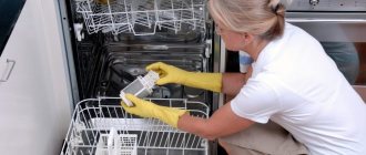 Cleaning the dishwasher