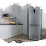 refrigerator in the kitchen