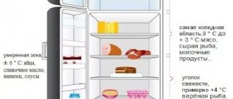 What temperature should be in the refrigerator and freezer: Standards and recommendations