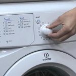 Indesit washing machine panel