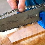 Stretched chainsaw chain